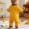 thumbnail image 5 of CAUYDY Newborn Boy Picture Outfit Baby Sleepers 6 9 12 18 Months Preemie Clothing Long Sleeved Romper Fall Winter Infant Boys Pajamas Toddler Bodysuit Yellow for Sizes 18-24 Months, 5 of 9