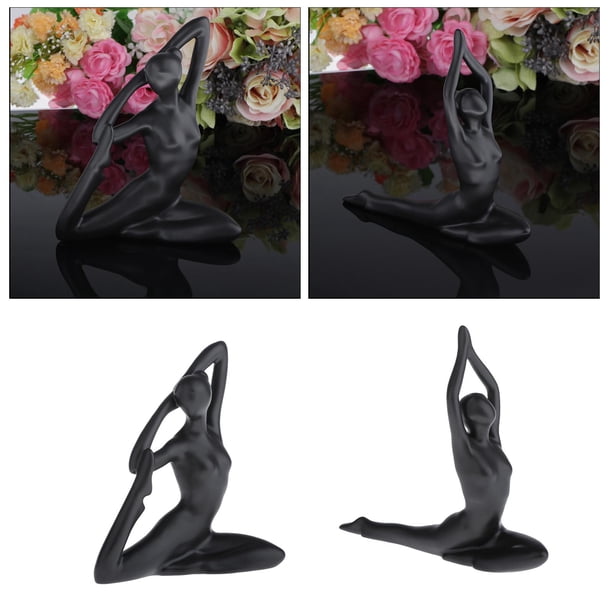 2x Adornos para Adornos sanales de cerámica Decoración creativa para Hugo Chica de escritorio de cerámica