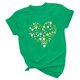 thumbnail image 4 of Camisetas con estampado del Día de San Patricio y cuello redondo para mujer, blusas femeninas cómodas a la moda, Tops Fridja bn867, 4 of 6