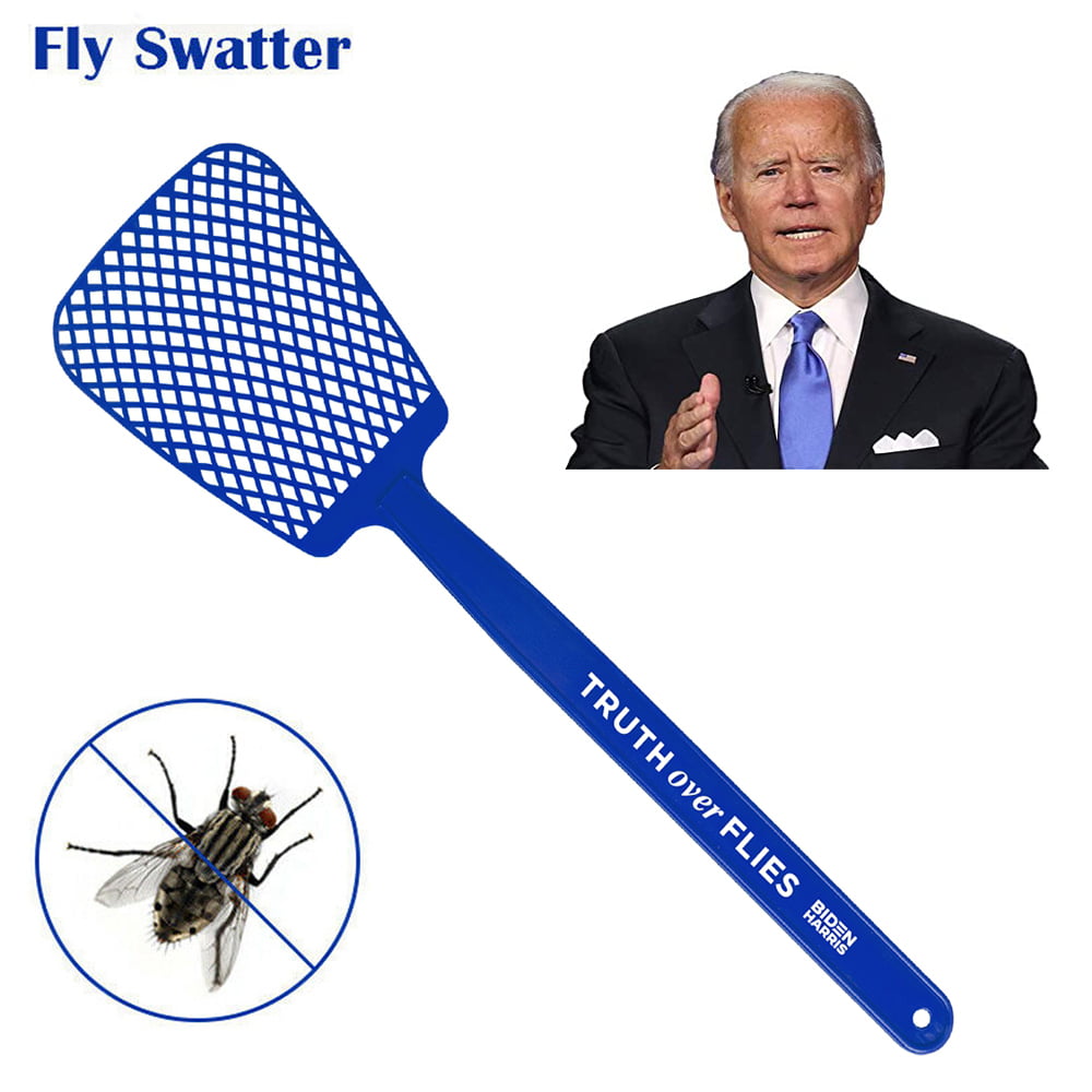 1 PC Fly Swatters with Hooks Retractable Fly Swatters Long Handle Fly Swatters Manual Heavy Duty Flyswatter Fly Swatter Heavy Duty for Home Kitchen Truth Over Flies Biden Harris Fly Swatter