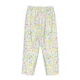 thumbnail image 3 of Lsque Colorful Dandelion Print Women's Pajama Pants, Lounge Pant - Comfortable Home Wear,Elastic Waistband, Stylish Design-Small, 3 of 9