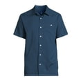 thumbnail image 6 of George Men's & Big Men's Microfiber Button-Up Shirt with Short Sleeves, Sizes S-3XL, 6 of 6