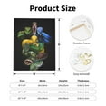 thumbnail image 2 of Sikiie Colorful Viper Snake Print Canvas Decorative Hanging Painting, Anti-shrinkage Hanging Frame, Suitable for Home, Office Wall Decorations, 2 of 6