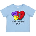 thumbnail image 3 of Inktastic 1st Valentine's Day Hearts Boys or Girls Baby T-Shirt, 3 of 5
