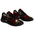 thumbnail image 3 of Customuart Skull Shoes for Women Rose Sneakers Red Size 8.5, 3 of 5
