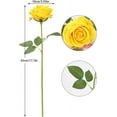 thumbnail image 2 of Artificial Rose Flower Blush Flowers Pink Roses Silk Flowers pcs with Long Stem Silk Roses Bouquet for Wedding Bridal Shower Party Home Decoration, 2 of 5