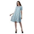 thumbnail image 4 of Moomaya Robe Tunique en Coton Flex pour Femmes Manches Courtes Vêtements d'Été, 4 of 4