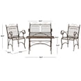 thumbnail image 5 of Leah Outdoor Traditional 4 Piece Glam Living Set, 5 of 6