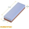 thumbnail image 3 of POWERTEC 5-1/2-Inch to 9-Inch Sharpening Stone Holder with Whetstone Knife Sharpener Stones - 400/1000 3000/8000 4 Side Grit Waterstones (#71722), 3 of 8
