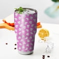 thumbnail image 3 of 30oz Cute Halloween Ghosts Pattern Tumblers Stainless Steel Tumbler with Lid and Straw,Vacuum Insulated Double Wall Travel Tumbler Cups Mug with Cleaning Brush for Coffee,Tea, 3 of 7