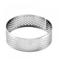 thumbnail image 3 of Prettyui-Perforated Stainless Tart-Ring Mousse Cake Ring Kitchen Baking Tool, 3 of 5