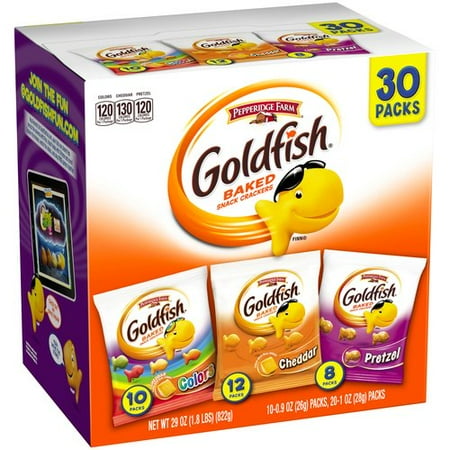Pepperidge Farm Goldfish Colors/Cheddar/Pretzel Baked Snack Crackers ...