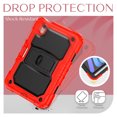 thumbnail image 7 of FJLBDE Case for iPad Mini 7 A17 Pro 2024/Mini 6 2021 8.3 Inch 7th/6th Gen, Rugged Shockproof Tablet Cases Cover with Kickstand Shoulder Strap, Red, 7 of 7