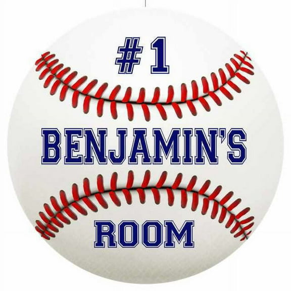 BENJAMIN'S Bedroom 14" Round Metal Sign Boys Room Wall Decor Gift 100140030025