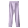 thumbnail image 4 of Dresfit Womens Workout Pants Quick Dry Ice Silk Running Pants Spring 2026 Breathable Beeswan Pants for Women Over 50 Straight Leg Plus Size Trousers Purple 2XL, 4 of 4