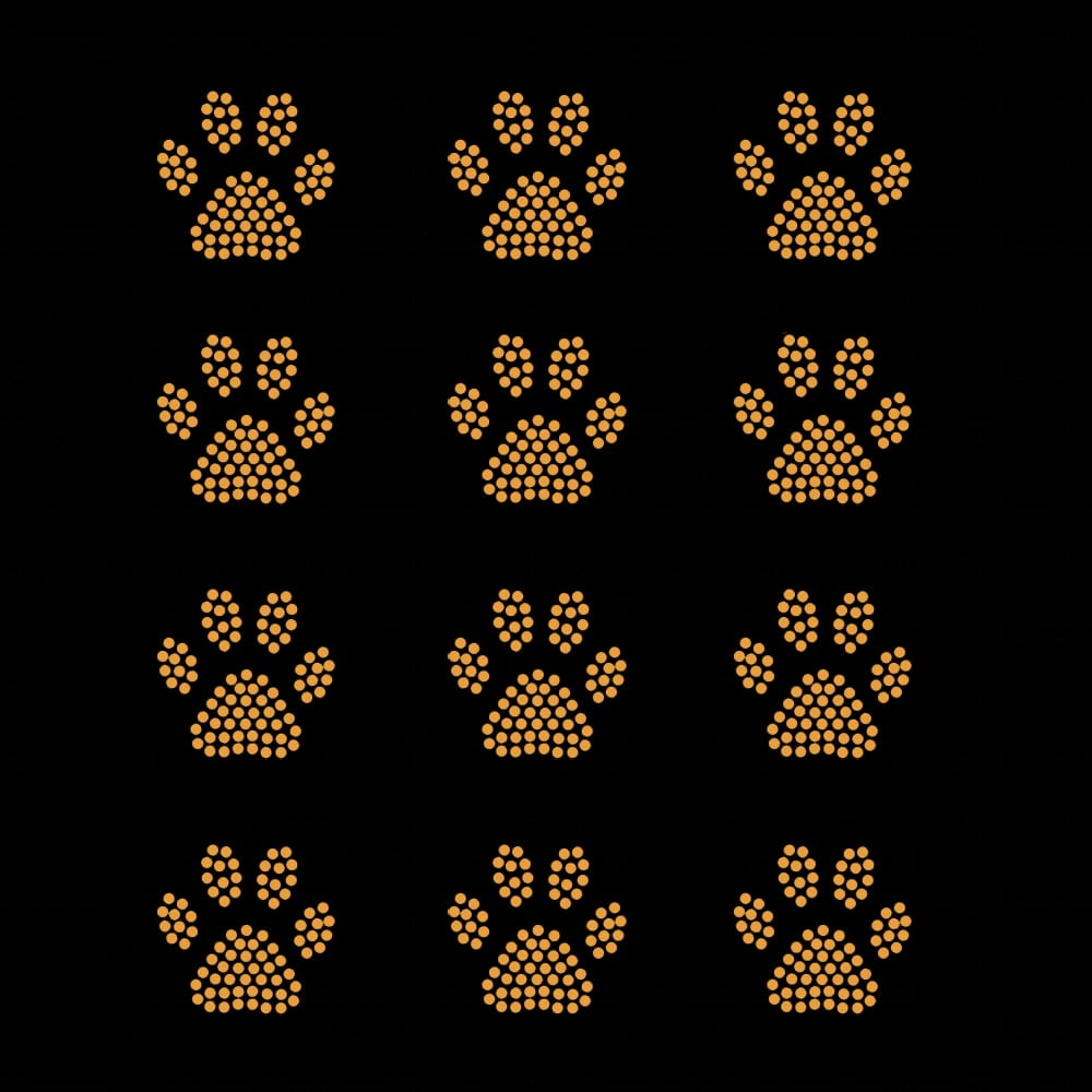 free rhinestone templates paw