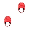thumbnail image 4 of Yuarrent Casco de fútbol deportivo Protección para la cabeza Protector para la cabeza Ejercicio Rojo L rojo L 2piezas, 4 of 6