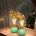 thumbnail image 3 of Glass LED Table Lamp Touch Dimmable Table Lamp Orange, 3 of 4
