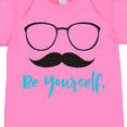 thumbnail image 4 of Inktastic Be Yourself, Glasses, Mustache - Black Blue Boys or Girls Baby Bodysuit, 4 of 5