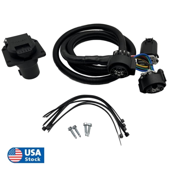 for F350 F550 HC3Z-15A416-A Truck Bed 7Pin Trailer Wiring Harness Extension