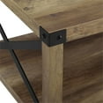 thumbnail image 3 of Pemberly Row 40" Metal Coffee Table in Reclaimed Barnwood and Black, 3 of 4