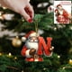 thumbnail image 1 of Adorno navideño plano con letras 2D para colgar en el árbol y el coche, 1 of 2