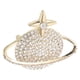 thumbnail image 2 of Broche de planeta Tierra, estrellas, espacio, ramillete, broches de solapa, alfileres para mujeres, niñas, ropa, chaquetas, insignias, joyas, regalo dorado, 2 of 7