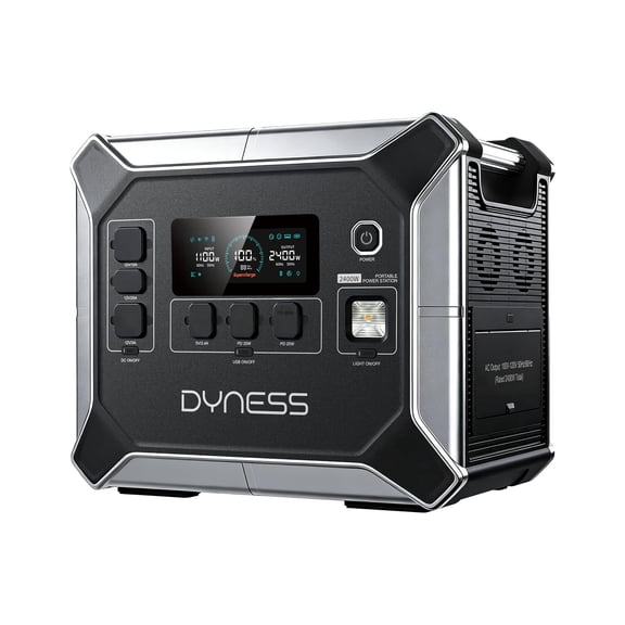 DYNESS Portable Power Station, 2048Wh, 2400W Output, LiFePO4 Battery