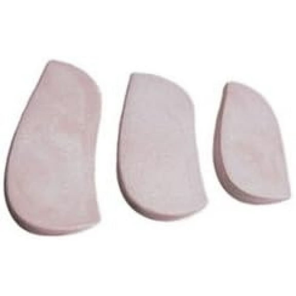 Molded Rubber Heel Wedges (Medium 3 1/2") 12 Pair Per Pack from Atlas Biomechanics