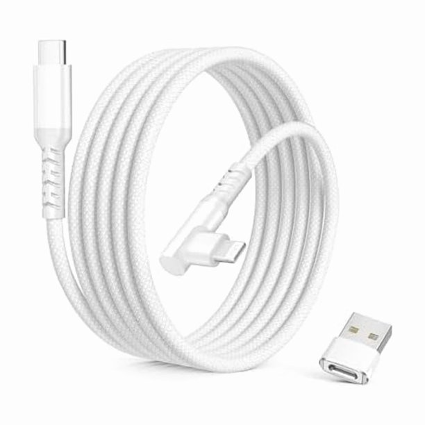 HAYAN for iPad 9th 8th Generation Charger Cable with USB Adapter 3.3FT,USB C to Lightning Cable,Angled Power Delivery Fast Charging Cord for Car,Apple iPhone 14 13 12 Pro Max Plus,XS XR X 8 7,White