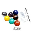 thumbnail image 3 of Teissuly Natural Colorful Mixed Color 16mm Ball Gem Set Ornament Hexagonal Column Combination Gift Crafts Set, Gemstones, Crystals Stones, Amethyst Assorted Set, 3 of 9