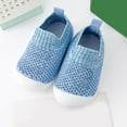 thumbnail image 3 of zuwimk Baby Girl Shoes,Toddler Flower Girl Dress Shoes Girl Ballet Flats Party School Shoes Blue, 3 of 4