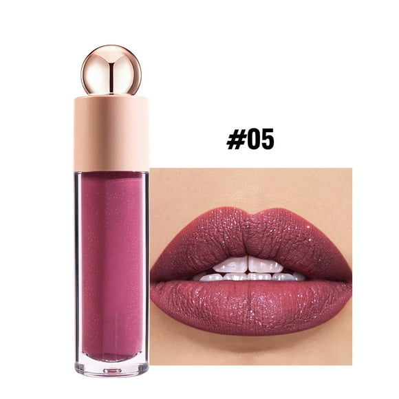 Sandistore Sparkling Lip Gloss Moisturizing Fine Sparkling Lip Glaze Velvet Lipstick Make up Kits