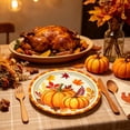 thumbnail image 5 of WWC 24 Pcs Fall Tableware Set, Pumpkin Disposable Paper Plates, Thanksgiving Decor for Party Gatherings Supplies, 5 of 6