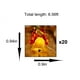 thumbnail image 3 of Xihbxyly Luces Navideñas, 20 Luces Led con Sonido, Luz Blanca Cálida, Funcionan con Pilas, Diseño de Cuerda Flexible, Perfectas para El Hogar, Fiestas y Decoración Navideña, 2 M de Largo, para Uso En, 3 of 7