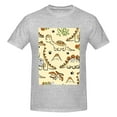 thumbnail image 4 of Bingfone Cartoon Dinosaurs Men'S Loose Fit Short-Sleeve Pocket T-Shirt, 4 of 7