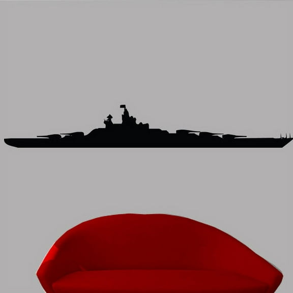 Wallhogs Haynes Battleship I Silhouette Cutout Wall Decal