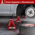 thumbnail image 2 of Torre Auto 3 Toneladas Soporte Acero 2 Piezas Gutstark Taller Rojo, 2 of 7