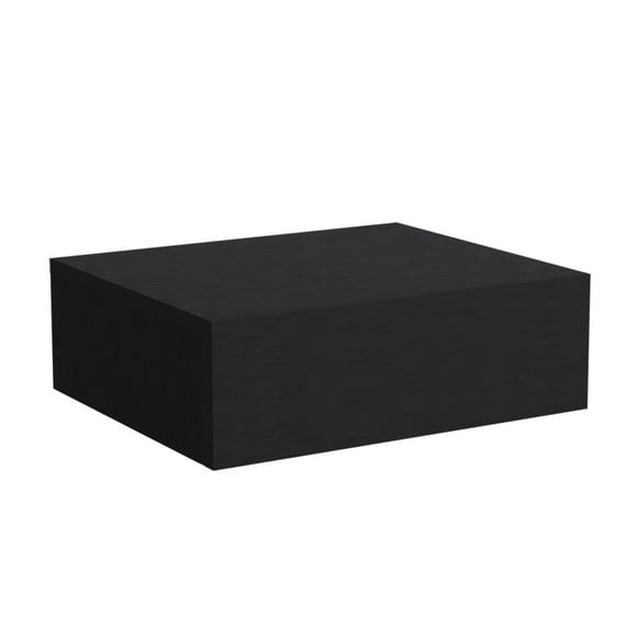 Milano Floating Nightstand, Wall-Mounted with Drawer Black
