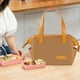 thumbnail image 5 of Bolsa de almuerzo aislada | Lonchera de picnic reutilizable con hielera | Almacenamiento térmico a prueba de fugas | Bolsa portátil de poliéster | Gran capacidad: 9,05 x 7,87 x 5,51 pulgadas | Para, 5 of 5