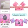 thumbnail image 3 of Chaleco Salvavidas Infantil Chaleco de Seguridad Rosa con Doble Cierre para Niños de 2 a 6 Años Nata, 3 of 7