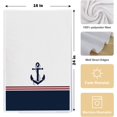 thumbnail image 5 of Nautical Boat Kitchen Dish Towels - Nautical Hand Towels, Gifts for Boat Owner, Coastal Kitchen Chenille Towels 18 X 26 Inches, Set of 2（White）, 5 of 5
