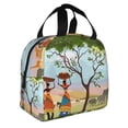 thumbnail image 2 of Sikiie African Women Lunch Bag for Women & Men Adult Insulated Lunch Box, Food Lunch Containers Lunch Tote Bags for Work, Travel, Outdoor, 2 of 8