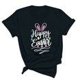 thumbnail image 2 of Edvintorg Easter Shirt Women Clearance Cute Print Tees Casual Loose Short Sleeve Round Neck Harajuku T-Shirt Blouse&nbsp;Basic Tee Tops, 2 of 3