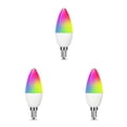 thumbnail image 2 of Billuyoard Smart WiFi Tuya LED Light E14 Bulbs Waterproof Lighting C37 Decoration Party Control Dimmable Brightness IP55 RGB 500LM Voice Type1 NO1, 2 of 6