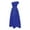 Blue, variant on Plus Size Formal Dress for Women Women's Split Bodycon Evening Long Dress (Black,L)