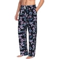 thumbnail image 2 of Daiia Love Butterflies Men's Sleep Pant with Pockets and Drawstring,Pajama Pants-Large, 2 of 9