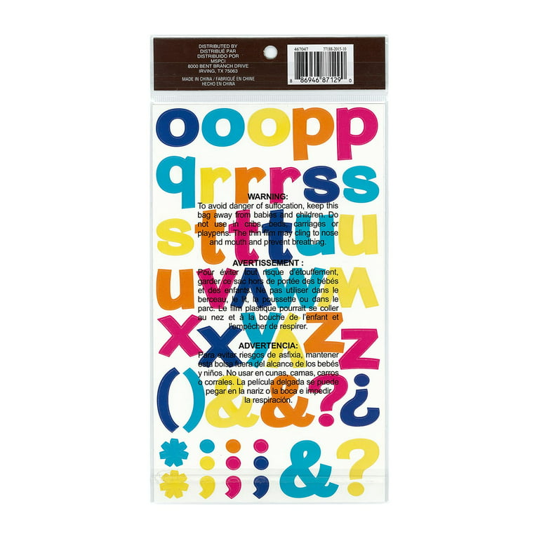 12 Packs: 104 ct. (1,248 total) Black Foam Alphabet Stickers by  Recollections™ 