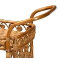 thumbnail image 4 of Pemberly Row Modern Bohemian Natural Brown Rattan Kitchen Cart, 4 of 9