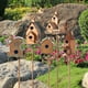 thumbnail image 4 of Casa de Metal para pájaros con poste, arte de Metal, estacas para casa de pájaros, casa de colibrí, casa para pájaros de Metal desgastado, decoración de jardín, 4 of 5